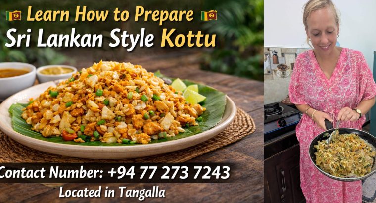 Tangalle Cooking Class – Authentic Sri Lankan Kottu Cooking Experience in Tangalle 🇱🇰👩‍🍳
