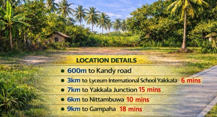 Land For Sale Sapugasthenna, Kalagedehena