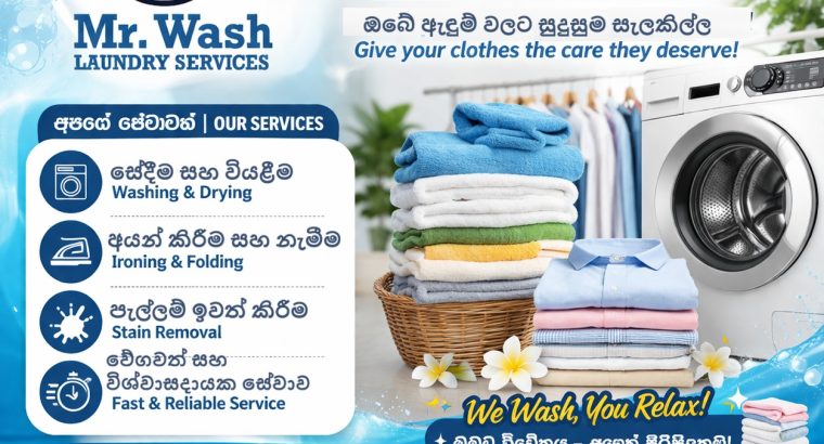 Mr Wash – Clean, Fresh & Reliable