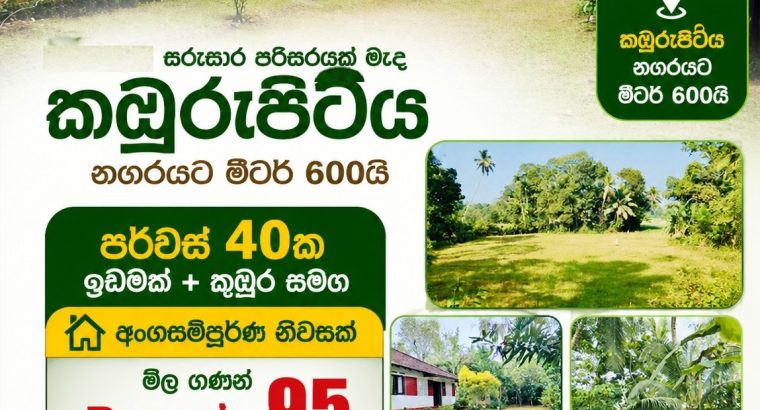 Land with House for Sale in Kamburupitiya