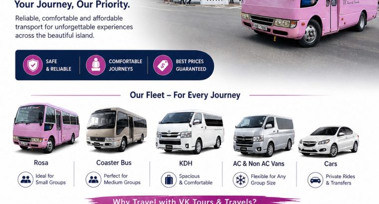 Explore Sri Lanka with Comfort & Confidence